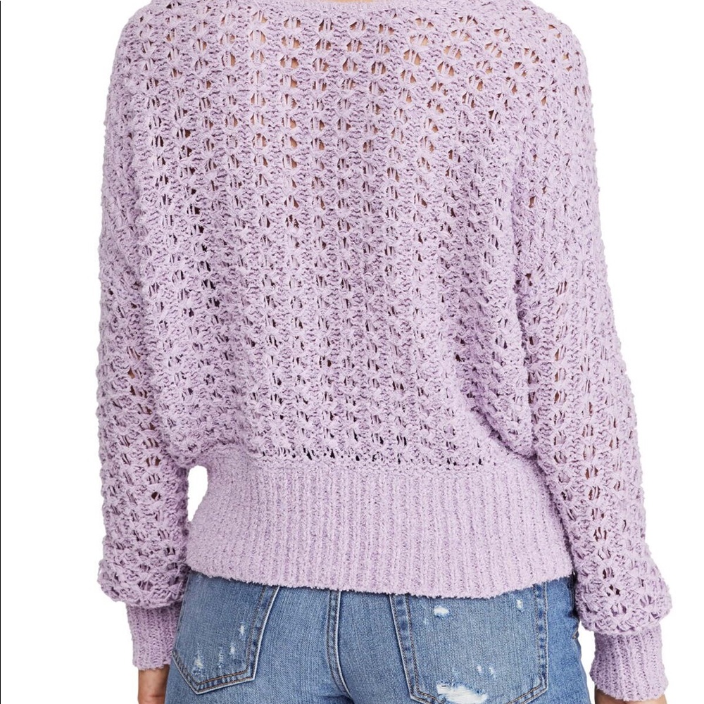 NWT Free People Best of You Sweater in Purple Moon - Picture 4 of 4